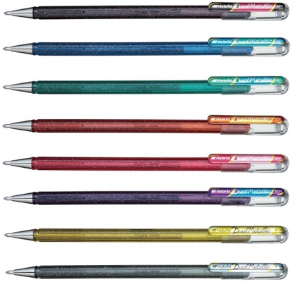 Roller cu gel Hybrid Duo, fara mecanism, 1 mm Pentel